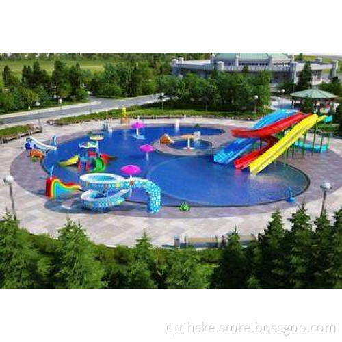 Commercial aqua Park Equipment , cartoon Swimming Pool Slid